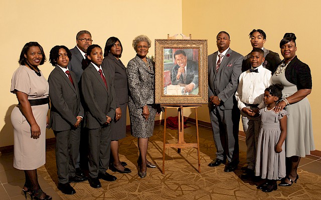 Portrait of Maurice Horton Sr. unveiled at ceremony